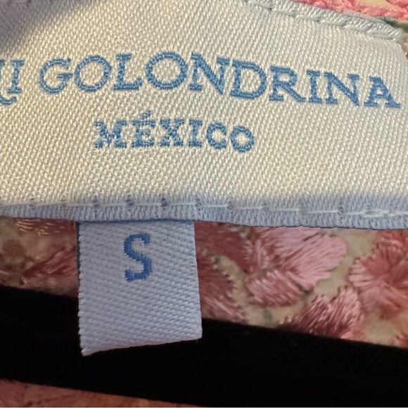 Mi Golondrina Pink & Green Soledad Verde Claro Floral | S - Picture 2 of 5